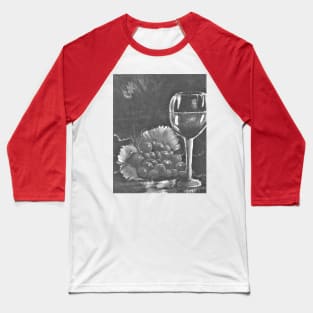 Wine and Grapes Baseball T-Shirt